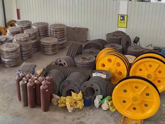 Hot Rolled Large Part Machining Steel Wire Rope Sheaves NSK Bearing