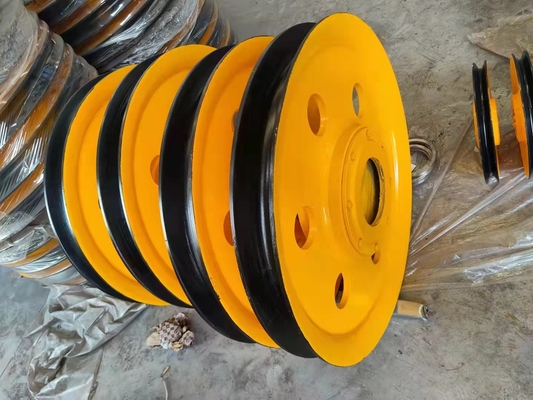 Hot Rolled Large Part Machining Steel Wire Rope Sheaves NSK Bearing