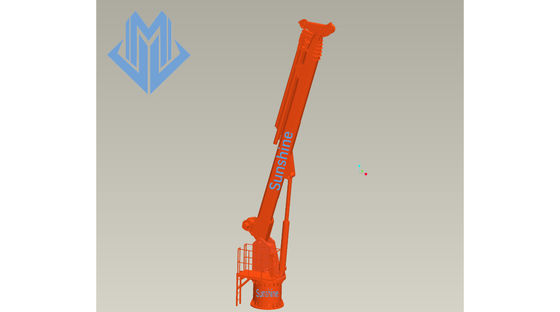 1t30m Electric Hydraulic Telescopic Boom Marine Crane For Multi nPurpose Vessel