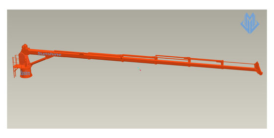 0.85t31m Electric Hydraulic Telescopic Boom Marine Crane For Offshore Service Vessel