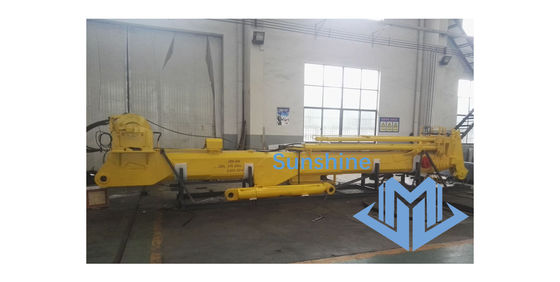 0.85t31m Electric Hydraulic Telescopic Boom Marine Crane For Offshore Service Vessel