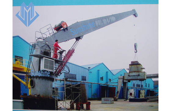 ABS Certificate 5t15m Stiff Boom Marine Crane For General Cargo Handling