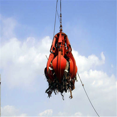 Electric Hydraulic Orange Peel Grab Bucket For Garbage Incineration Power Plant