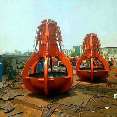 Electric Hydraulic Orange Peel Grab Bucket For Garbage Incineration Power Plant