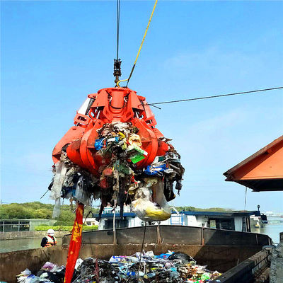 Electric Hydraulic Orange Peel Grab Bucket For Garbage Incineration Power Plant