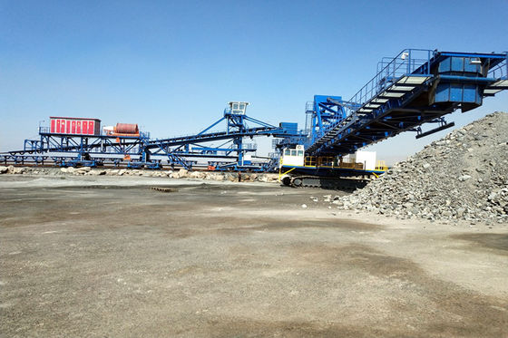 Heavy Duty Crawler Transfer Conveyor Material Open Cast Mines