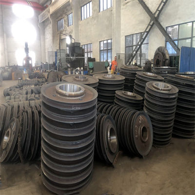 Large Heavy Equipment Cold Rolled Steel  Cast Steel Pulley For Heavy Duty Machinery