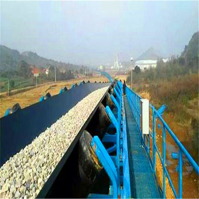 Bulk Material Curved Belt Conveyor System Long Distance