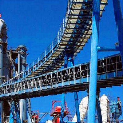 Long Distance Curved Belt Conveyor System For Bulk Material Conveying