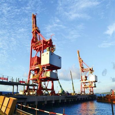 Bulk Materials Handling Belt Type Grab Ship Unloader System At Sea Port Terminal