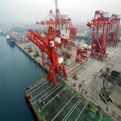 Bulk Materials Handling Belt Type Grab Ship Unloader System At Sea Port Terminal