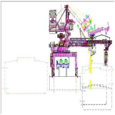 Seaport Terminal Heavy Duty Ship Loaders For Ore Coal Grain Loading