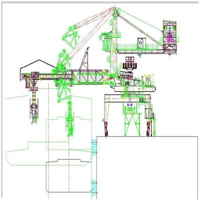 2000 Tph Capacity Belt Type Ship Loader For Loading Bagged Goods