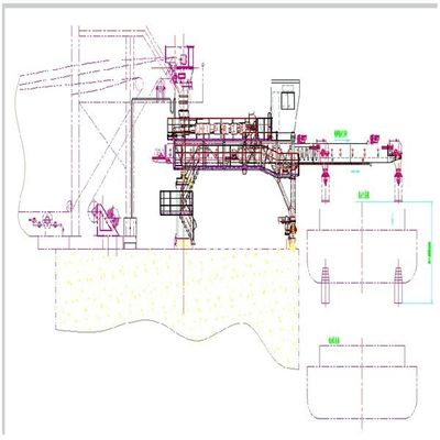 2000 Tph Capacity Belt Type Ship Loader For Loading Bagged Goods