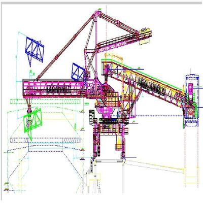 2000 Tph Capacity Belt Type Ship Loader For Loading Bagged Goods