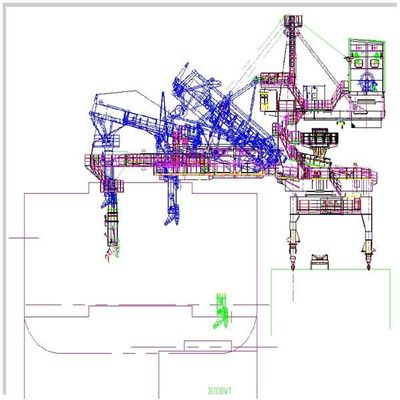 Capacity 3000 Tph Heavy Duty Belt Type Continuity Ship Loaders