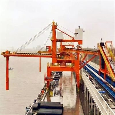 Screw Type Ship Loader For Bulk Material Handling At Seaport Terminal