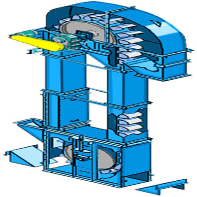 Vertical Conveying Heavy Duty Bucket Elevator Conveyor For Bulk Materials