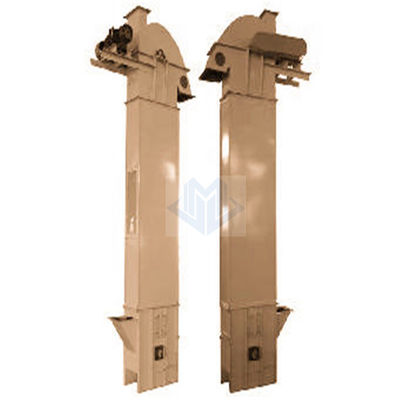 Heavy Duty Double Strand Chain Bucket Elevator For Bulk Materials Vertical Conveying