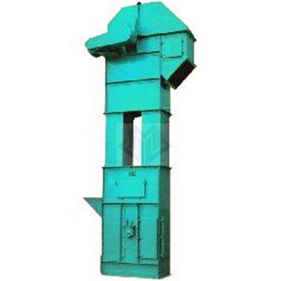 Heavy Duty Double Strand Chain Bucket Elevator For Bulk Materials Vertical Conveying