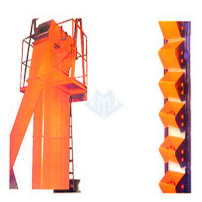 Heavy Duty Double Strand Chain Bucket Elevator For Bulk Materials Vertical Conveying