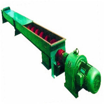 Inclined Trough Horizontal Screw Conveyor Electrical Type