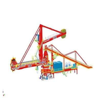 Stockyard Stacker And Reclaimer With Bucket Wheel