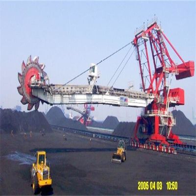 Stockyard Stacker And Reclaimer With Bucket Wheel