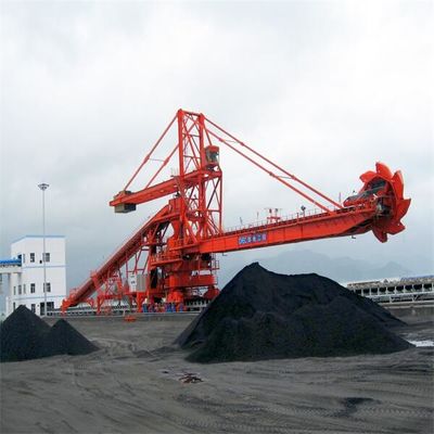 Stockyard Stacker And Reclaimer With Bucket Wheel