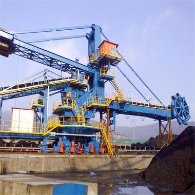 Stockyard Stacker And Reclaimer With Bucket Wheel