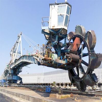 Stockyard Stacker And Reclaimer With Bucket Wheel