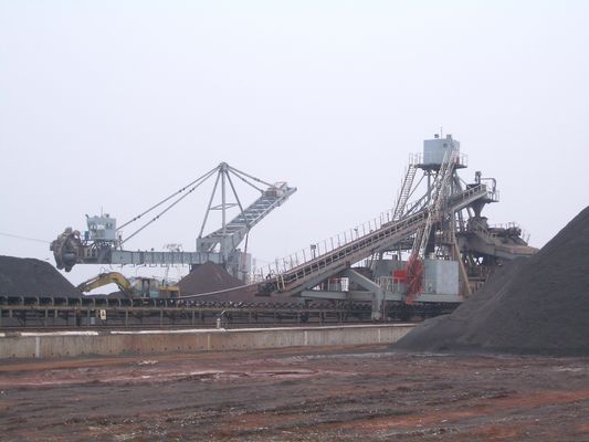 Stockyard Stacker And Reclaimer With Bucket Wheel