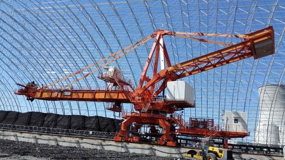 Heavy Duty Slewing Cantilever Stacker Used To Stack Coal In Stockyard