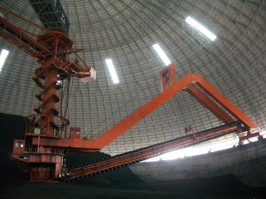 Heavy Duty Slewing Cantilever Stacker Used To Stack Coal In Stockyard