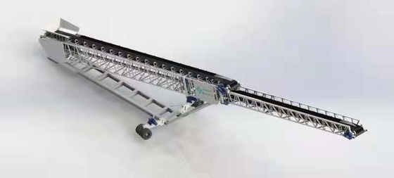 Heavy Duty Mobile Radial Telescopic Conveyor Belt For Bulk Materials Handling